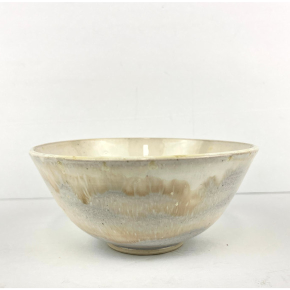 White Porcelain Crystalline Glazed 5.5in Bowl Hand Thrown - Picture 2 of 8